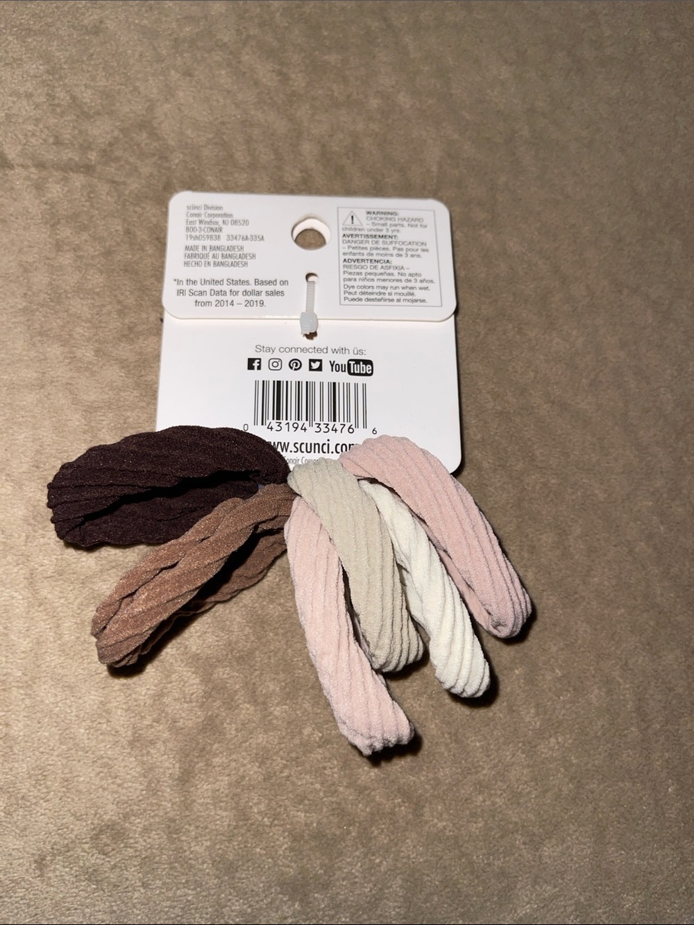Scunci & Goody & Hue Hair Accessory Set - Purple, Beige, Brown, Tortoise New - Picture 8 of 9